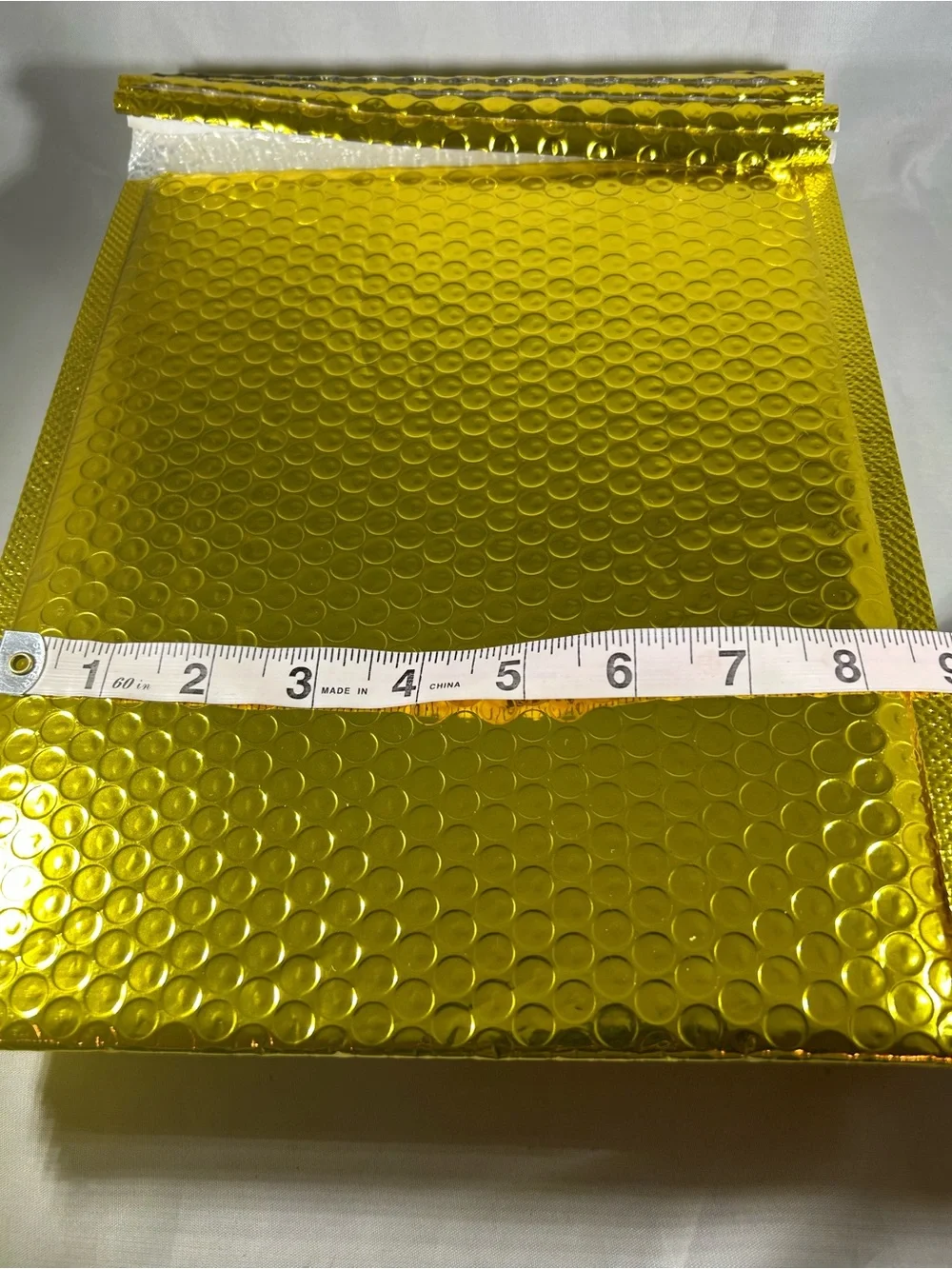20 Gold Metallic Bubble Mailer Envelopes - Shiny Pack (10 4x8) (10 8.5x12)